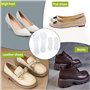 2 Paires De Semelles Intérieures En Silicone Transparent Et 2 Paires D'Autocollants De Talon, Semelles Souples, Semelles Antidér