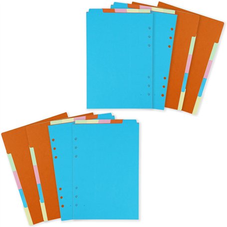 Lot de 4 séparateurs de classeurs A5