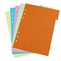 Lot de 4 séparateurs de classeurs A5, 2 jeux de séparateurs verticaux A5 + 2 jeux de séparateurs horizontaux A5 pour Filofax A5