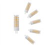 ZHIYUE Lot de 6 G4 7W Led Ampoule Blanc Chaud 3000k 700 Lumens AC 220V Non Dimmable Remplacer Ampoule Halogène G4 70w