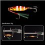 Zasjon 5 pièces Bass Fishing Lure Set Ensemble de leurres de pêche à lachigan 3D Eyes Leurre de pêche Appâts à Appâts artificiel