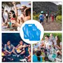 Pack de 8 bidons d'eau, bidon d'eau Pliable 4x5L+4x10L, bidon d'eau Souple avec Couvercle étanche et poignée de Transport, bidon