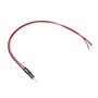 Diode LED 3mm Câble de Lumière 10Pcs 12v 3mm 20cm 0.06W LED Diode Électroluminescente Filaire Multicolore LED (Rouge)