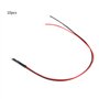 Diode LED 3mm Câble de Lumière 10Pcs 12v 3mm 20cm 0.06W LED Diode Électroluminescente Filaire Multicolore LED (Rouge)