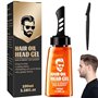 1 Pcs Hair Oil Head Gel East Moon Hair Gel Cheveux Cire Cheveux Homme Gel De Cire Capillaire 2 En 1 Avec Peigne Style Flexible L
