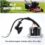 Bobine d'Allumage pour Débroussailleuse Bobine d'Allumage pour Tondeuse à Gazon Moteur Pièces de Générateur Moteur Vertical 2 Te