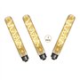 Ruihua T30 Edison Ampoule Led 4W 185mm Pas Dimmable Tubulaire Verre Ambre Éclairage Blanc Chaud 2200K Vintage Rétro Lampe à Fila