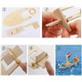 Bateau à Voile en Bois Kit de Peinture DIY pour Enfants Mini