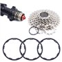 SacJkt Rondelles de Roue Libre de vélo, entretoise de moyeu de Volant dinertie de Cassette, 3 pièces rondelle de Support de péda