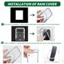Couvercle Étanche Transparente pour Bouton de Sonnette, Flip Top Housse de Protection Sonnette sans Fil, Protection Sonnette Ext