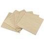 MUKCHAP Lot de 10 feuilles carrées de contreplaqué de tilleul de 254 x 254 x 6 mm, 25,4 x 25,4 x 0,5 cm