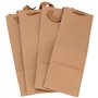 KEILEOHO Lot de 40 sacs à vin en papier kraft, 11 x 9 x 35 cm, sacs cadeaux pour bouteille de vin, sacs cadeaux de vin avec poig