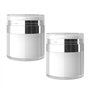 2PCS Contenants Cosmétiques Vide Pots Cosmétiques Boîtes Cosmétiques Pot Vide Cosmétique en Plastique Bouteille Echantillon Pots