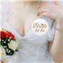 PLATEYTR Badges EVJF, Kit de Mariage Accessoire EVJF, Broche Douche de Nuptiale, 1PCS Badge“Future Mariée”+17PCS Badge“Team de l