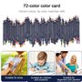 SAMISO Crayons de Couleur,72 Crayons Aquarellables,Professionnel Crayon avec Boîte en Métal,Crayons de Couleurs Adultes pour Mél