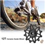 Poulie de dérailleur arrière, roue jockey en céramique 14T à dents étroites et larges pour vélo de route, VTT, BMX