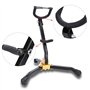 Nikou Support de saxophone alto, support de trépied de saxophone ténor alto réglable pliable en métal