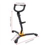 Nikou Support de saxophone alto, support de trépied de saxophone ténor alto réglable pliable en métal