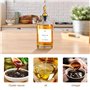 TEGOVE 4pcs Bouteille Huile Olive avec Bec Verseur,Distributeur d'huile 500ml,Bouteille d'huile et Vinaigre pour la Cuisine,Bout