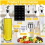 Récipient Vinaigre en Verre avec Bec Verseur
