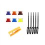 QitinDasen 5Pcs Premium 12V / 24V Profil-Bas Add-A-Circuit Porte-Fusible, Lame Fusible Adaptateur, avec 6Pcs Micro Lame Fusible,