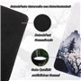 Mis.Moon Tapis de souris blanc japonais, tapis de souris XXL Gaming, grand tapis de bureau en fleurs de cerisier, tapis de clavi