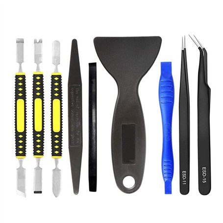 Kit de réparation professionnel pour ouverture et réparation - Sans nylon - Pour écran en acier et pince à épiler antistatique p