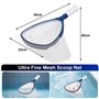 POOLAZA Kit de Nettoyage pour Piscine, Durable, Spa Skimmer et brosses avec poignée antidérapante et pôles en Aluminium de 91.5c