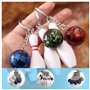 Tkxjry Lot De 12 Bowling Clé Pendentif, Mini Bowling Porte, Quille De Bowling Porte, Bowling Porte-clés, Porte-Clés De Faveur De