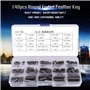 Akozon Keys Set 140 pcs Round Ended Plume Clé Parallèle Arbre D'entraînement 8mm 10mm 12mm 16mm 20mm 25mm 30mm