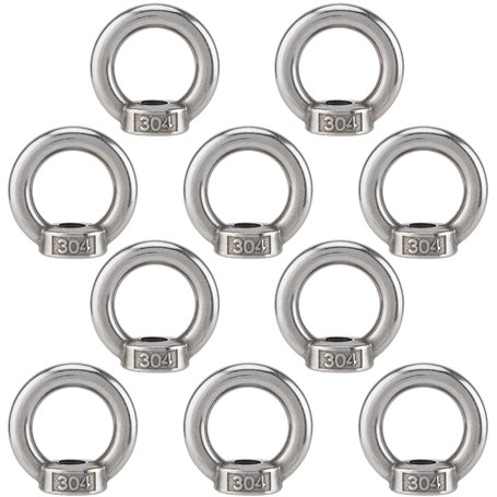 NAMYEUT Lot de 10 Écrou à Oeil de Levage M10