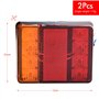 2 Pcs 12 V LED Feux Arriere, Feux Arrières Multifonctionnel pour Tracteur Camion Remorque