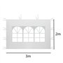 Guangyu Panneaux Latéraux pour Tonnelle Imperméable,3m x 2m Panneau Latéral Gazebo en Tissu Oxford 210D Panneau Latéral de Rempl