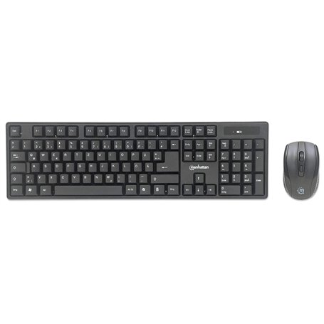 Manhattan -Products Kit de Bureau sans Fil – Souris sans Fil pour PC et Clavier sans Fil