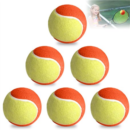 GBKDQQ Lot de 6 balles de tennis : balles de tennis débutants