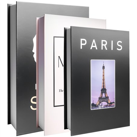 Lot de 3 livres décoratifs pour la décoration de la maison