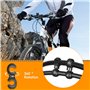 Lot de 27 clips de câble de frein et de vitesse pour vélo avec support de fixation et guide de serrage comprenant 12 clips C pou