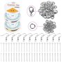 Queta Kit de fabrication de bijoux en pierres précieuses naturelles irrégulières avec fil à bijoux, pendentifs, bracelets et out