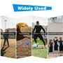 25 Plots de Marquage pour Football - Cônes d'Entraînement Multicolores avec Sac Filet | pour Slalom, Délimitation Terrain Exerci