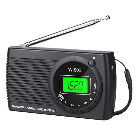 Radio Portable Petit Mini FM/AM （MW） / SW avec Une Excellente Réception et Une Qualité Sonore Elevée