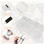 Udbrud Panier Grille pour Barbecue, Panier de Barbecue en Acier Inoxydable avec 1 Sac de Rangement et 2 Brosses en Silicone pani