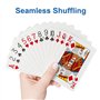 WUGAUWOR Jeu de Cartes en Plastique Imperméable, Jeux de Cartes à Jouer Plastique Professionnel, Cartes de Poker pour Jeux de Ca