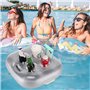 Porte Verre Piscine Gonflable Support Plateau Gonflable De Boisson Flottante Bar