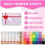 WECUTE Perles pour Bracelet, 28 Couleurs 6700+ Pièce 6mm Perles Lettres,Kit Bracelet avec 1000PCS Perles Lettres, Perles pour DI
