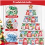 WUQNGI Calendrier de l'Avent à remplir soi-même 24 PCS, Calendrier de L'Avent 2024 Tissu,Décoration de Noël, 2 Tailles de Sachet