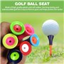 mizikuu Tees Golf Plastique, 50 pièces 83mm 3 1/4 Pouce Tee Golf Durable Portables avec Tête en Caoutchouc pour La Pratique Et l
