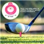 mizikuu Tees Golf Plastique, 50 pièces 83mm 3 1/4 Pouce Tee Golf Durable Portables avec Tête en Caoutchouc pour La Pratique Et l