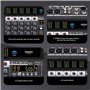 BOMGE Console de mixage audio professionnelle 6 canaux avec effet DSP 99, + 48 V Phantom, Bluetooth, interface USB. Processeur A