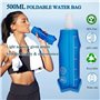 Gilet de course avec bouteilles – Gilet d'hydratation – Gilet de course avec bouteille d'eau douce de 500 ml – Gilet d'hydratati