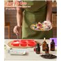 Zaxiva Moules Silicone Pour Chocolat, 6 Compartiments Moule Savon Coeur Pour le Gâteau de la Saint-Valentin Pudding à la Gelée S